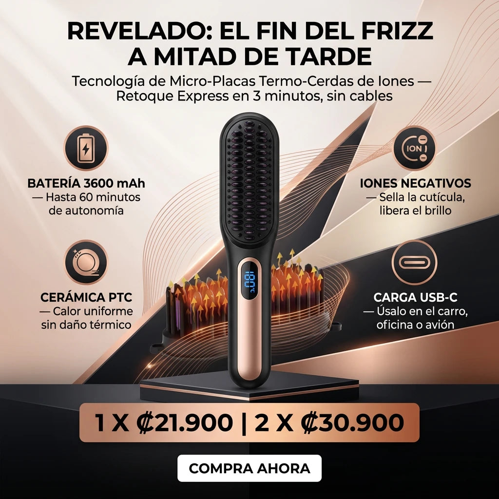 Moldeador Térmico Con Control Digital: Estiliza Y Protege Tu Cabello