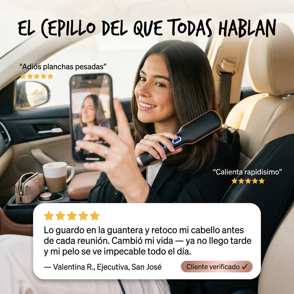 Moldeador Térmico Con Control Digital: Estiliza Y Protege Tu Cabello